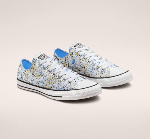 Boty Nízké Converse Chuck Taylor All Star Archive Paint Splatter Bílé Blankyt | CV-048QJV