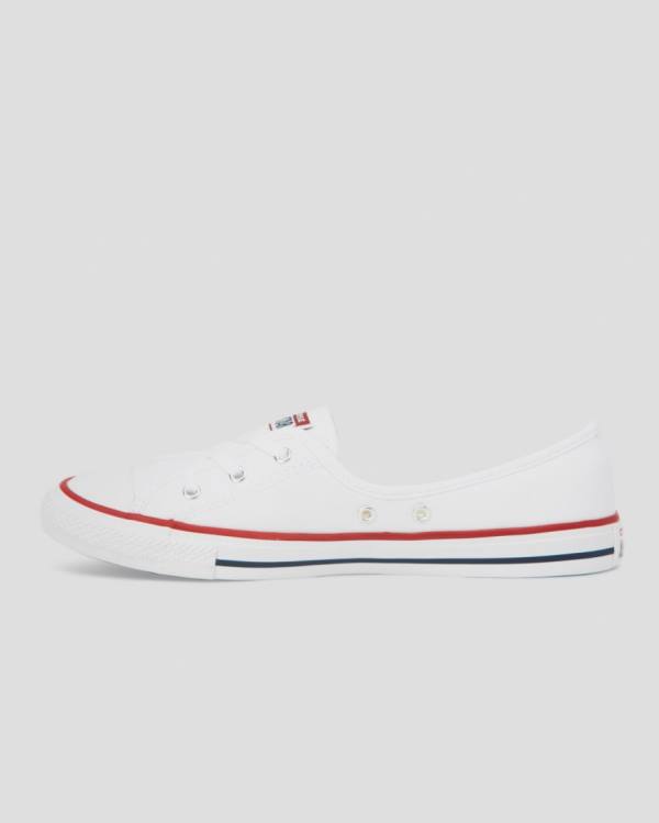 Boty Nízké Converse Chuck Taylor All Star Dainty Ballet Krajkové Slip Bílé | CV-204QYS