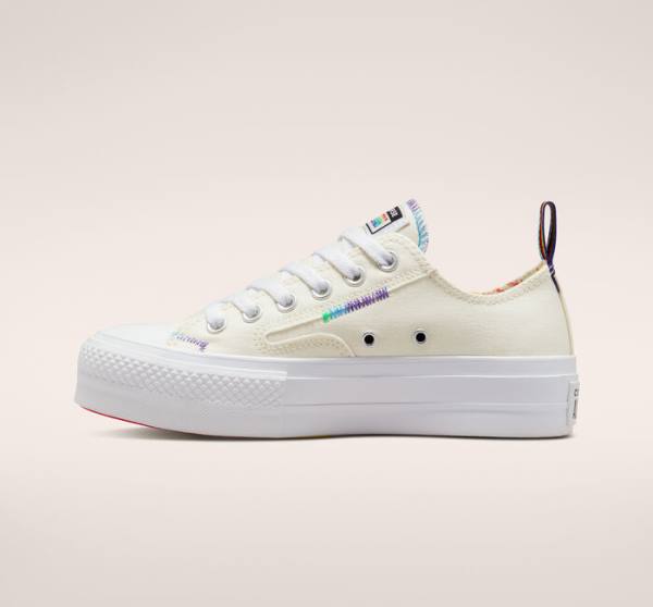 Boty Nízké Converse Chuck Taylor All Star Lift Platformyě Pride Červené | CV-213IWE