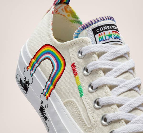 Boty Nízké Converse Chuck Taylor All Star Lift Platformyě Pride Červené | CV-213IWE