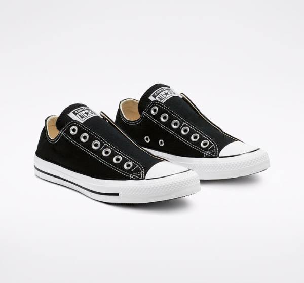 Boty Nízké Converse Chuck Taylor All Star Slip Černé Bílé | CV-251YEZ