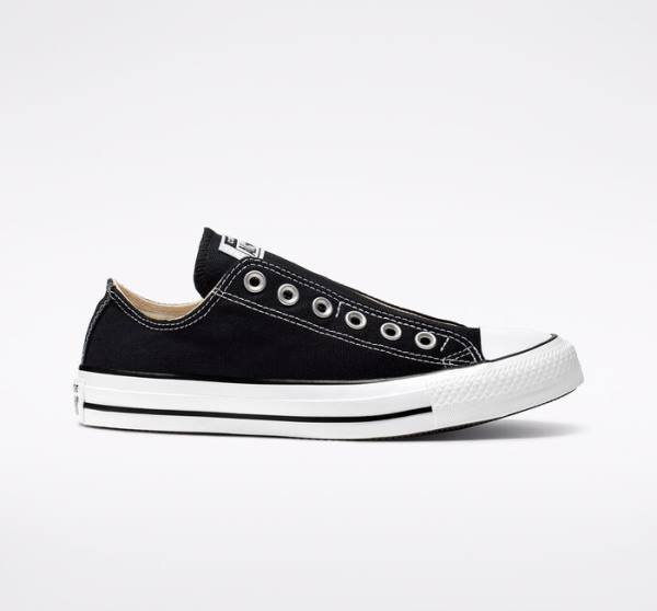 Boty Nízké Converse Chuck Taylor All Star Slip Černé Bílé | CV-251YEZ