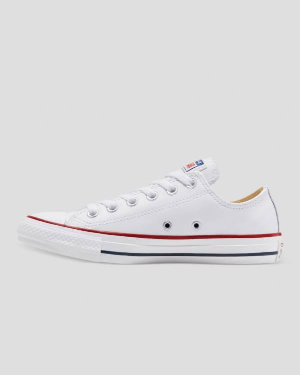 Boty Nízké Converse Chuck Taylor All Star Læder Bílé | CV-325FLN