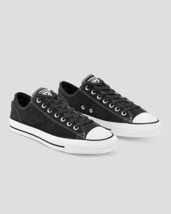 Boty Nízké Converse Chuck Taylor All Star Pro Semišové Černé | CV-367OHZ