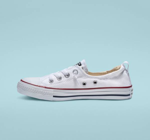 Boty Nízké Converse Chuck Taylor All Star Shoreline White Slip On Bílé | CV-483QBU