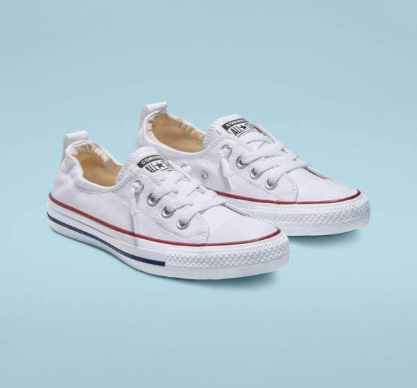 Boty Nízké Converse Chuck Taylor All Star Shoreline White Slip On Bílé | CV-483QBU