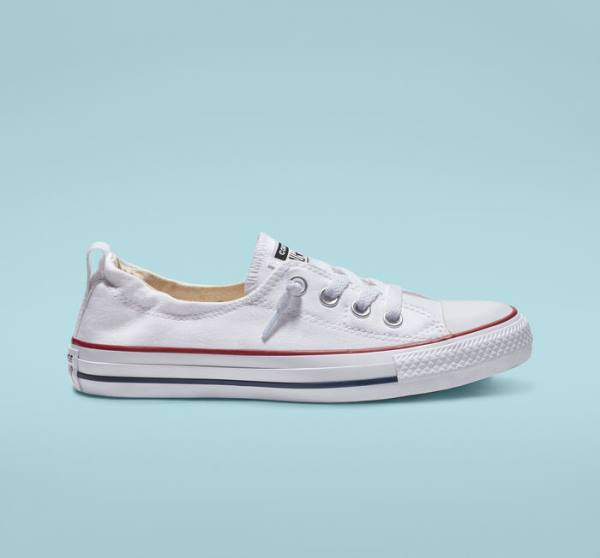 Boty Nízké Converse Chuck Taylor All Star Shoreline White Slip On Bílé | CV-483QBU