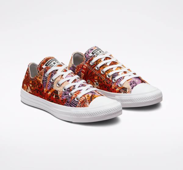 Boty Nízké Converse Chuck Taylor All Star Tropical Florals Oranžové Černé Bílé | CV-527KPD