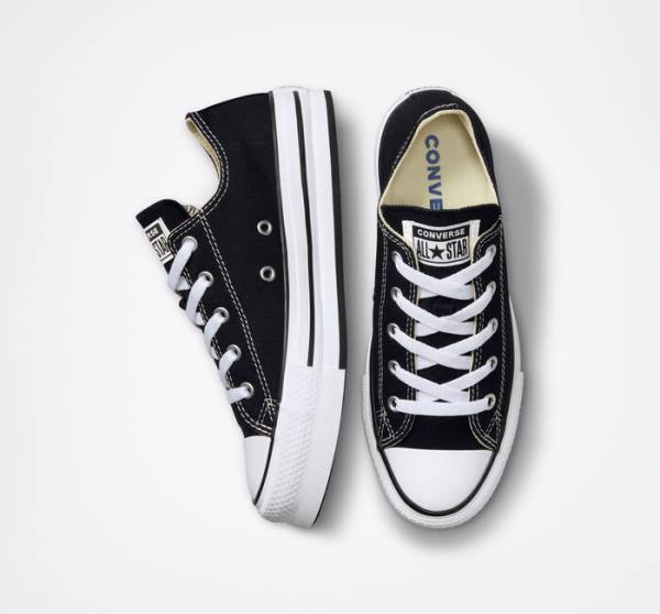 Boty Nízké Converse Chuck Taylor All Star Lift Platformyě Černé Bílé | CV-547ATH