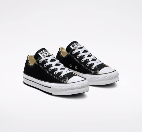 Boty Nízké Converse Chuck Taylor All Star Lift Platformyě Černé Bílé | CV-547ATH