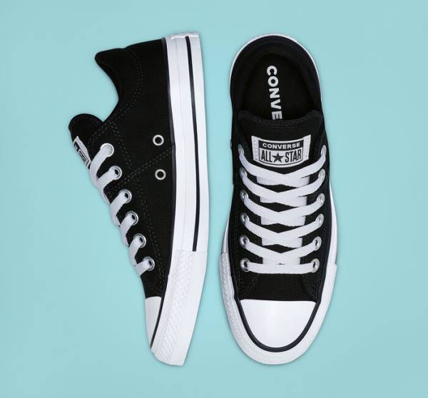 Boty Nízké Converse Chuck Taylor All Star Madison Černé Bílé | CV-698JQR