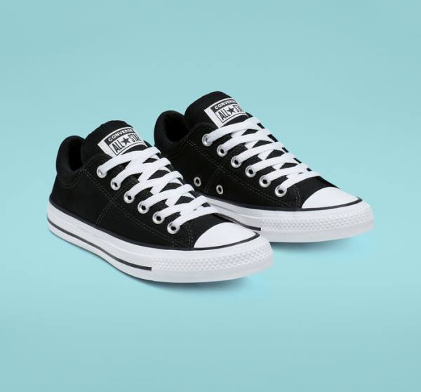 Boty Nízké Converse Chuck Taylor All Star Madison Černé Bílé | CV-698JQR