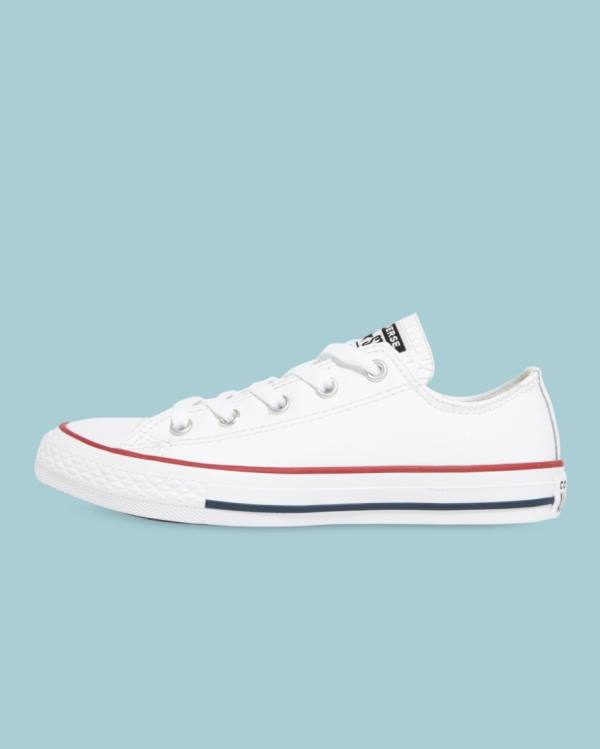 Boty Nízké Converse Chuck Taylor All Star Læder Bílé | CV-723DLI