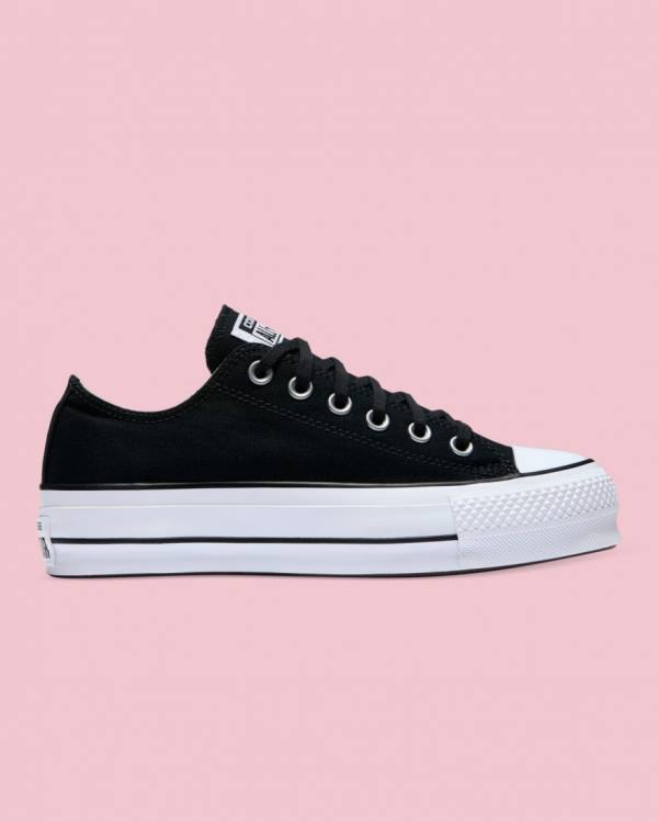 Boty Nízké Converse Chuck Taylor All Star Platene Lift Černé | CV-814QKL