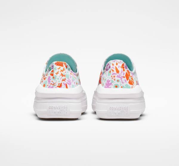 Boty Nízké Converse Chuck Taylor All Star Move Platformyě Paper Floral Bílé Světle | CV-821TKI