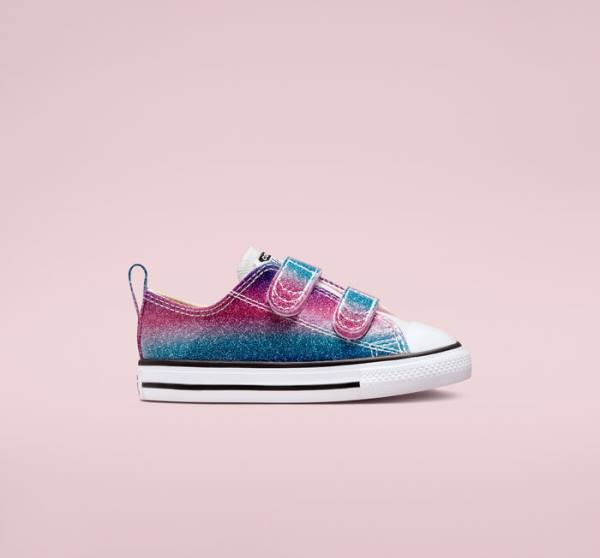 Boty Nízké Converse Chuck Taylor All Star Easy-On Glitter Drip Bílé Béžový Bílé Fialové | CV-860AGW