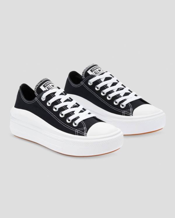 Boty Nízké Converse Chuck Taylor Move Platformyě Černé | CV-358WPV