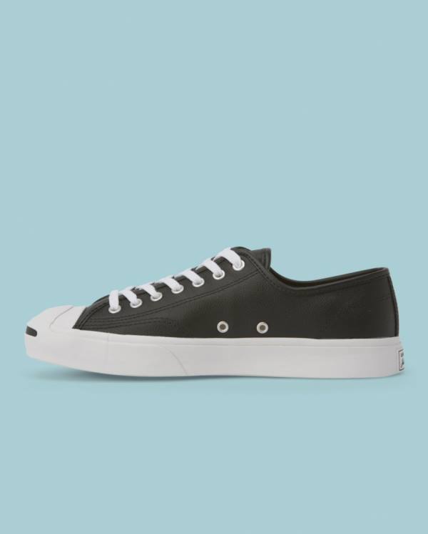 Boty Nízké Converse Jack Purcell Foundational Læder Černé | CV-596SQE