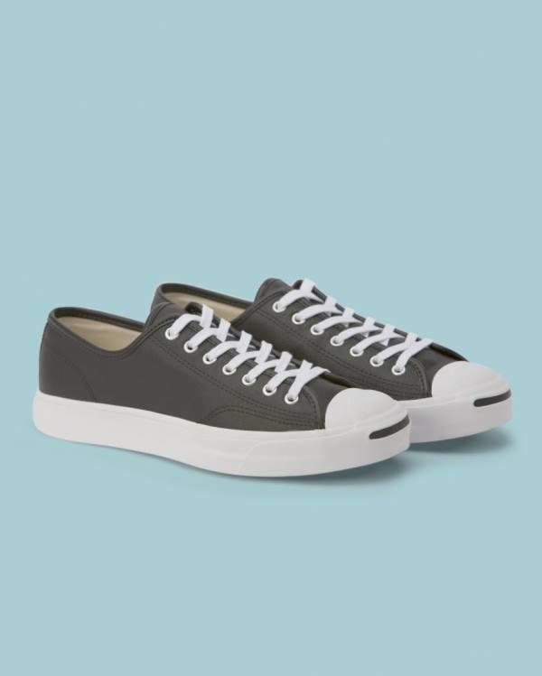 Boty Nízké Converse Jack Purcell Foundational Læder Černé | CV-596SQE