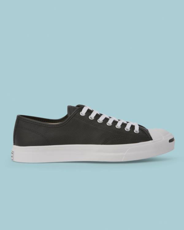 Boty Nízké Converse Jack Purcell Foundational Læder Černé | CV-596SQE