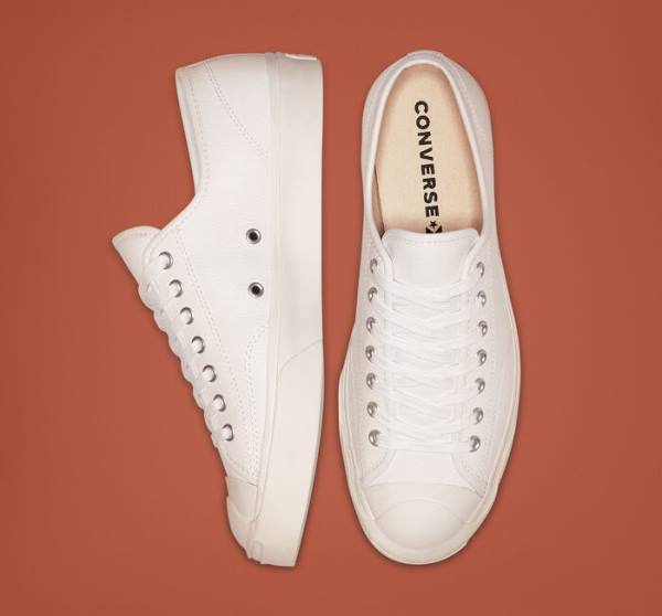 Boty Nízké Converse Jack Purcell Læder Bílé Bílé Bílé | CV-146XDO