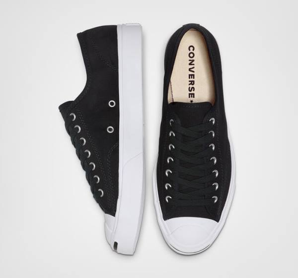 Boty Nízké Converse Jack Purcell Platene Černé Bílé | CV-287IHK