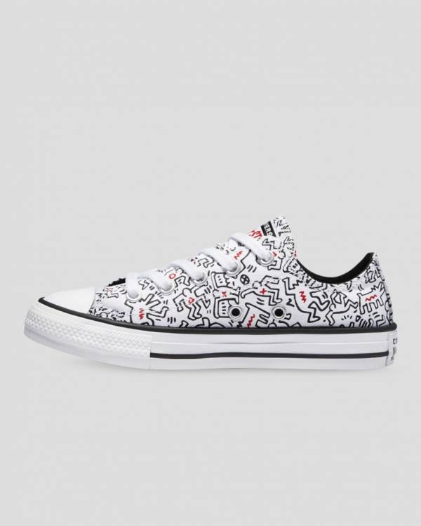 Boty Nízké Converse Keith Haring Chuck Taylor All Star Bílé | CV-625QSJ