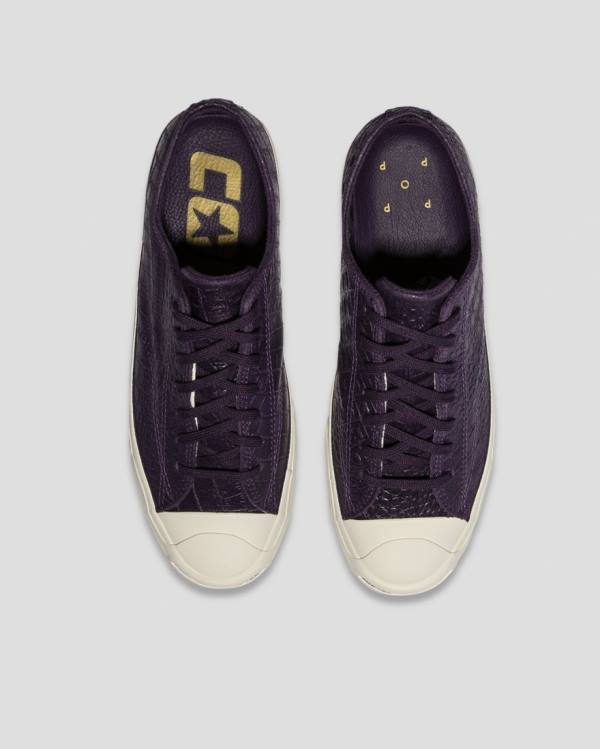 Boty Nízké Converse Pop Trading Co Jack Purcell Pro Fialové Černé | CV-213ZJP