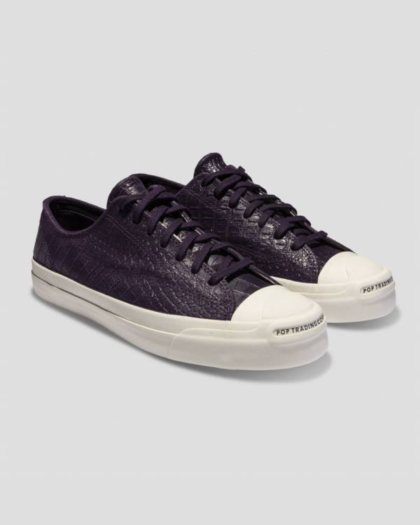 Boty Nízké Converse Pop Trading Co Jack Purcell Pro Fialové Černé | CV-703JTC