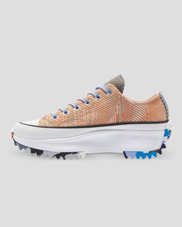 Boty Nízké Converse Run Star Hike Knit Print Oranžové Růžové | CV-267EKP