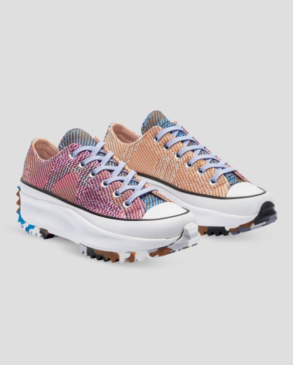 Boty Nízké Converse Run Star Hike Knit Print Oranžové Růžové | CV-395IBX