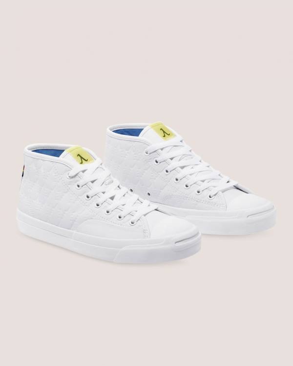 Boty Vysoké Converse Alexis Sablone Pride Jack Purcell Pro Bílé | CV-746IYL