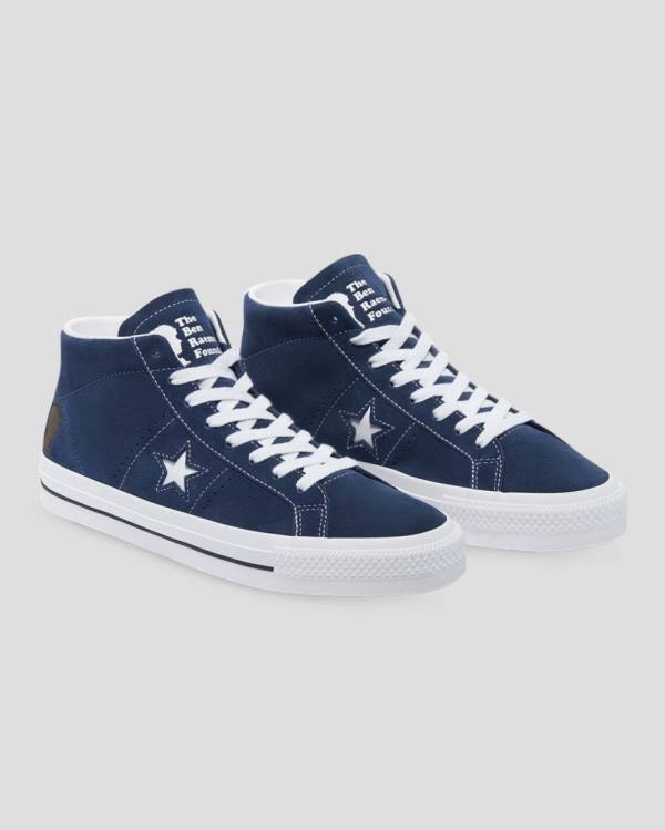 Boty Vysoké Converse CONS One Star Pro Ben Raemers Foundation Blankyt | CV-402YAQ