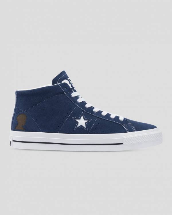 Boty Vysoké Converse CONS One Star Pro Ben Raemers Foundation Blankyt | CV-402YAQ