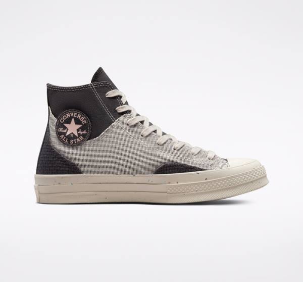 Boty Vysoké Converse Chuck 70 Crafted Platene Hnědé | CV-104FUX