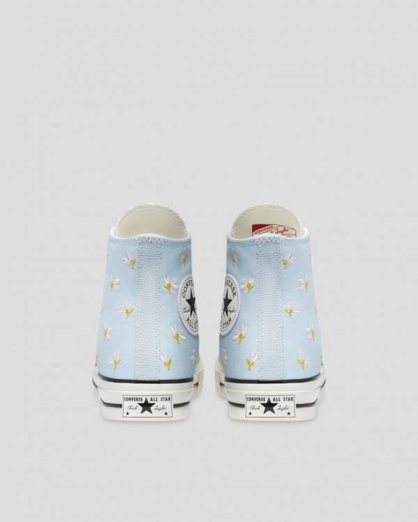 Boty Vysoké Converse Chuck 70 Embroidered Garden Party Blankyt | CV-094VIY