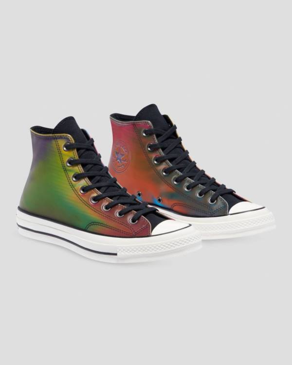 Boty Vysoké Converse Chuck 70 Iridescent Černé | CV-129QDK