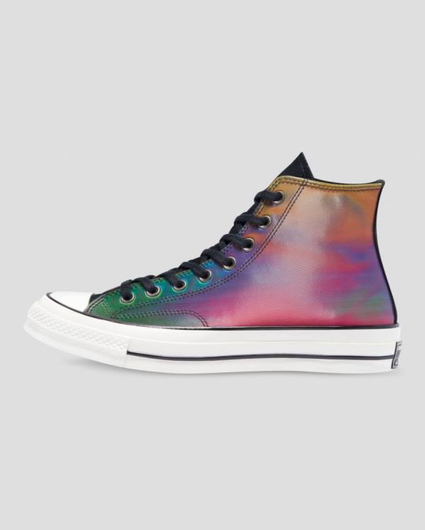 Boty Vysoké Converse Chuck 70 Iridescent Černé | CV-129QDK