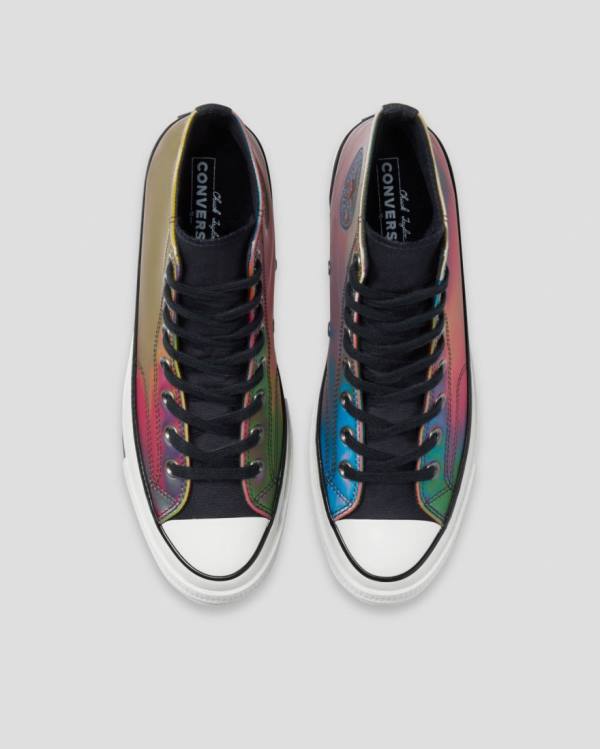 Boty Vysoké Converse Chuck 70 Iridescent Černé | CV-129QDK