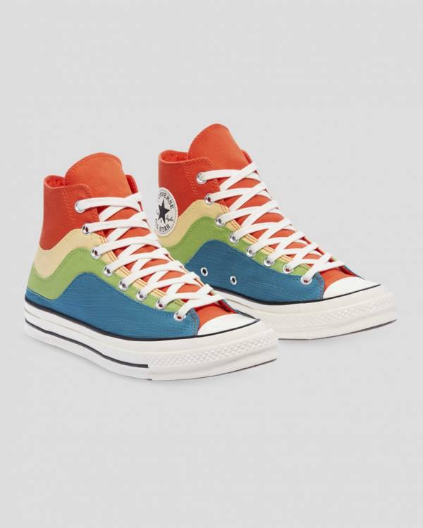 Boty Vysoké Converse Chuck 70 National Parks Oranžové Zelene Blankyt | CV-850LMQ