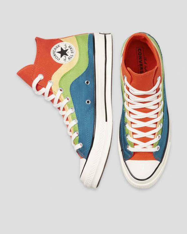 Boty Vysoké Converse Chuck 70 National Parks Oranžové Zelene Blankyt | CV-850LMQ