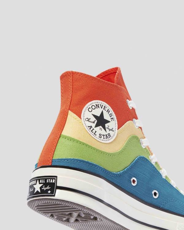 Boty Vysoké Converse Chuck 70 National Parks Oranžové Zelene Blankyt | CV-850LMQ