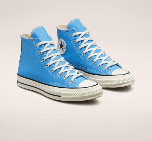 Boty Vysoké Converse Chuck 70 Pastel Polyester Blankyt Černé | CV-876PLW