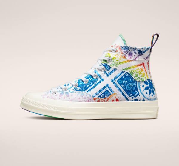 Boty Vysoké Converse Chuck 70 Pride Bílé Červené | CV-594IGR