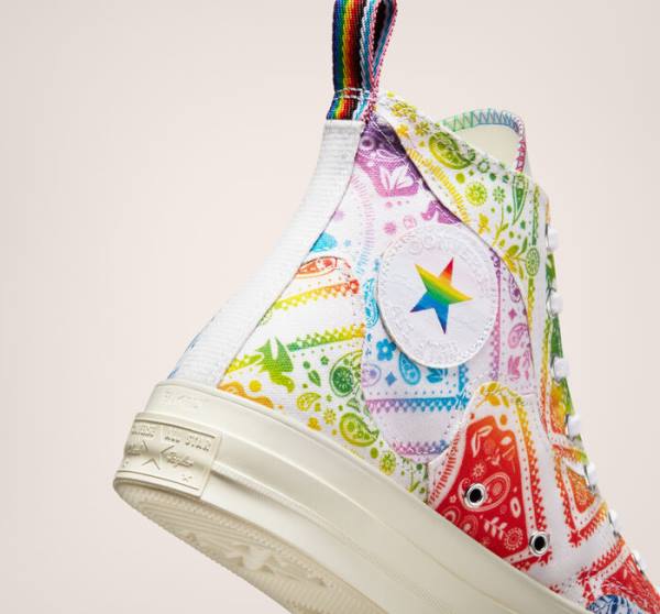 Boty Vysoké Converse Chuck 70 Pride Bílé Červené | CV-619KSA