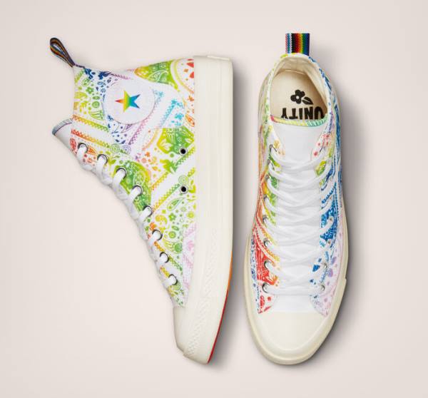 Boty Vysoké Converse Chuck 70 Pride Bílé Červené | CV-619KSA