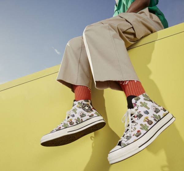 Boty Vysoké Converse Chuck 70 Succulents Černé | CV-123ASG