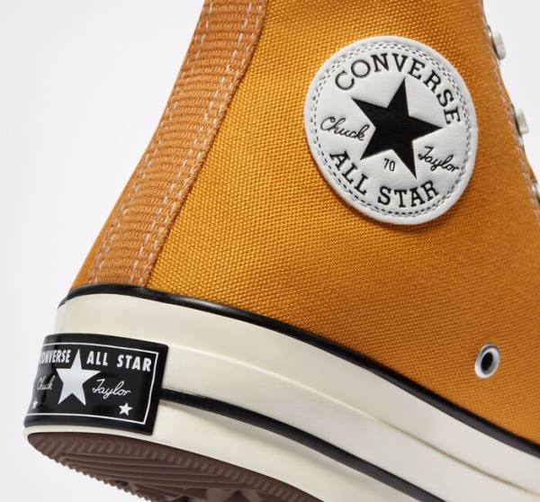 Boty Vysoké Converse Chuck 70 Sunflower Yellow Černé | CV-682WCO