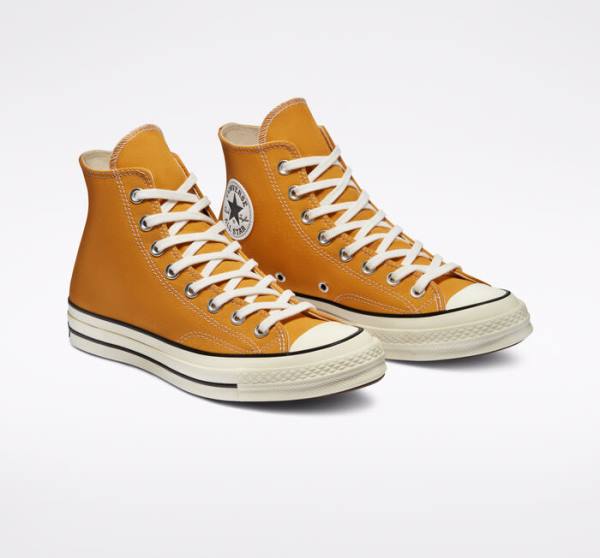 Boty Vysoké Converse Chuck 70 Sunflower Yellow Černé | CV-682WCO