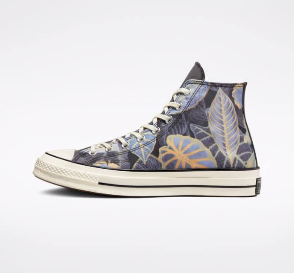 Boty Vysoké Converse Chuck 70 Tropical Leaf Černé | CV-783NFS